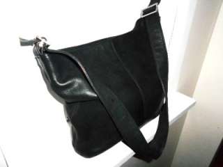 TIGNANELLO Buttery Soft Supple Black Leather Handbag Shoulder Bag 