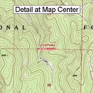   Map   Corral Peaks, Colorado (Folded/Waterproof)