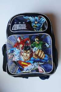 NWT Justice League Superman/Batman Backpack (L) 16  