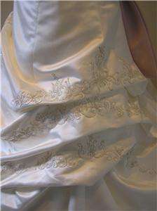 NEW EDEN wedding dress Bridal gown Ivory/rose pink 10  