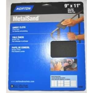 Norton Emery Cloth Metalsand Fine Grit For Light Deburring&Cleaning 