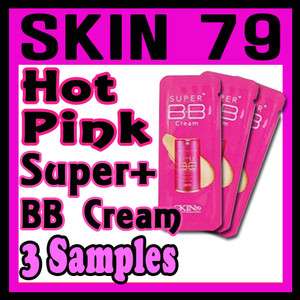 SKIN79] Hot Pink Super Plus BB Cream 3 Samples (2g x 3) , For Oily 