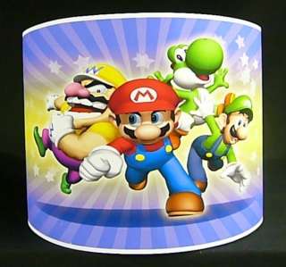 Super Mario Luigi Yoshi Drum Lampshades Ceiling Light Pendant Table 