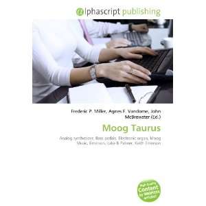  Moog Taurus (9786132846488) Books