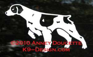 BRITTANY SPANIEL DOG POINTING HUNTING DECAL STICKER  
