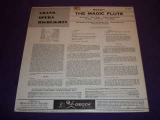 Mozart Magic Flute Ferenc Fricsay RIAS Orchestra Decca DL 9932 Rare 12 