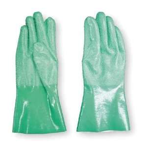  Nitrile Supported Gloves Glove,Nitrile,14 In,Green,10,Pr 