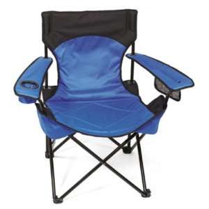 Big Gun Camp Chair ~ ROYAL BLUE & BLACK ~ Rated to 400 Pounds ~ Tested 