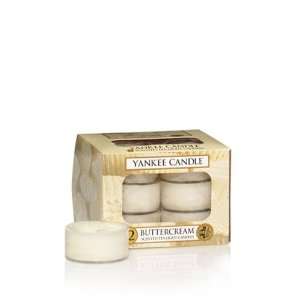  Buttercream   Box of 12 Scented Tea Lights Yankee Candle 
