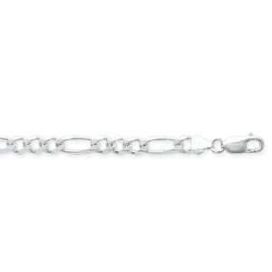  Sterling silver figaro necklace 7mm Jewelry