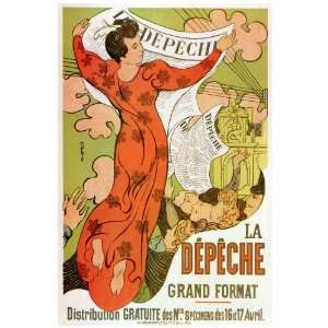 11x 14 Poster. Advertising French newspaper Poster. Decor with 