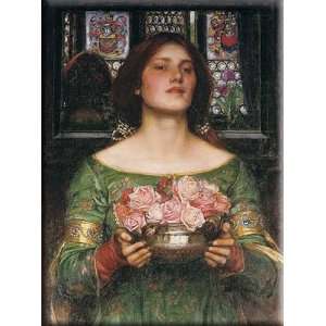  Gather Ye Rosebuds while ye may 12x16 Streched Canvas Art 