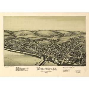    1894 map of Wrightsville, York, Pennsylvania