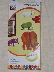 Eric Carle Brown Bear What do you See Wall Stickers Decals Appliques 