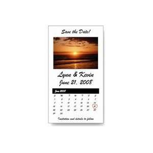   MAGL18   Save the Date Beach Sunset Wedding Magnets