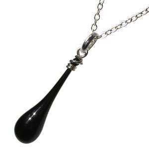  Black 18 Sundrop Pendant, glass and sterling silver 