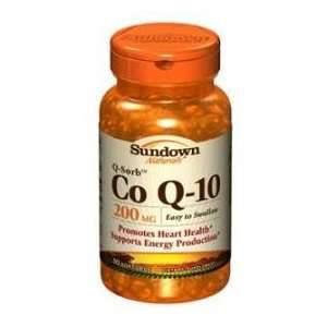  Sundown Q Sorb Co enzyme Q 10 Softgels 200mg 30 Health 