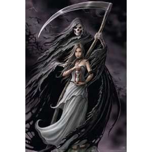  Anne Stokes Summoning Reaper PAPER POSTER measures 36 x 24 
