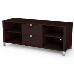 Cakao Collection TV Stand in Chocolate Finish By South Shore Furniture