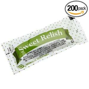 Portion Pack Sweet Relish, 0.32 Ounce Single Serve Packages (Pack of 