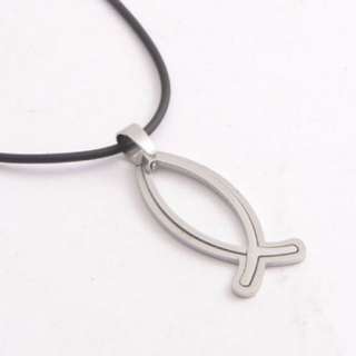 Fashion jewelry fish pendant Stainless Steel necklace  