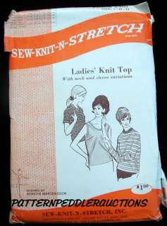 LADIES STRETCH KNIT TOPS Fabric Pattern 31 34bs KERSTIN  
