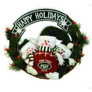  New York Jets Styro Snowman Wreath