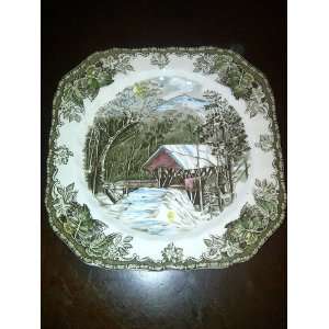  Covered Bridge Plate by Johnson Bros of England 