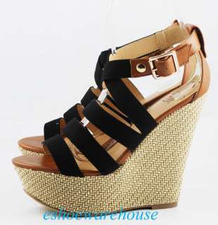   Simply Cutie Chic Wedges Strappy Sandals Closed Back  