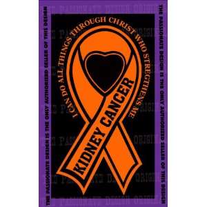  Kidney Cancer Ribbon Decal 8 X 14 