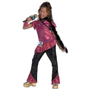  American Idol Pop Star Singer Deluxe Child Girl Costume (4 