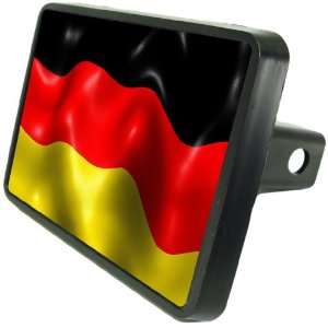  German Flag Custom Hitch Plug for 1 1/4 receiver from 