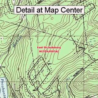  USGS Topographic Quadrangle Map   East Stroudsburg 