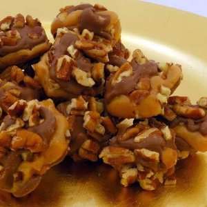 Judys Candy Co. Sugar Free, Handmade Giant Pecan Caramel Clusters, 5 