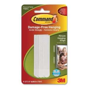  Command Narrow Picture Hanging Strip,Plastic   Removable 