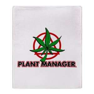    Stadium Throw Blanket Marijuana Plant Manager 