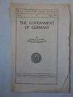 1917 The Government of Germany   War Information Series