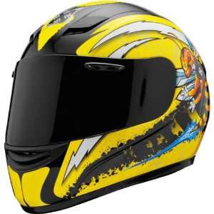   Edition Street Racing Motorcycle Helmet   Yellow / Small Automotive