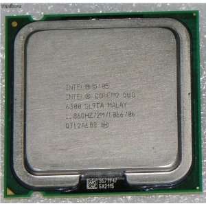 INTEL Core2 Duo Desktop Processor E6300 1.86 GHz 1066 MHz 