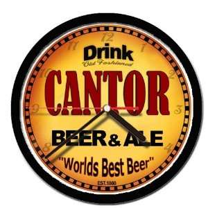  CANTOR beer and ale cerveza wall clock 