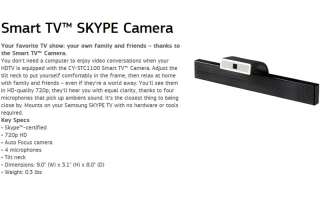 NEW SAMSUNG CY STC1100 HD Smart TV SKYPE Web Camera  
