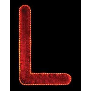   1563 Red L Red Capital Letter L   RL LED Lights