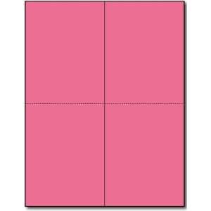   Invitations, 2 up Pink   100 Sheets / 200 Invitations