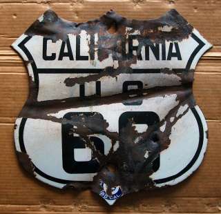 California US route 99 highway road sign porcelain  