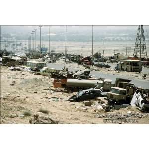  Highway of Death, Operation Desert Storm   24x36 Poster 