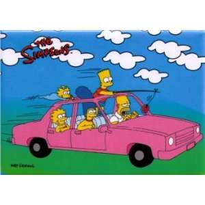    Simpsons Racing In Car For Donut Magnet SM115