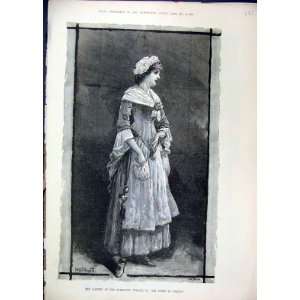   Langtry Haymarket Theatre 1881 Stoops Conquer Print