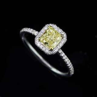 Fancy Yellow Canary Diamond Engagement Ring Mounting  
