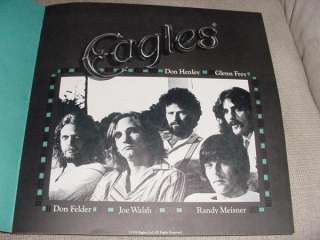 EAGLES HOTEL CALIFORNIA CONCERT TOUR PROGRAM 1976 1977 VINTAGE  