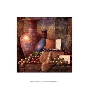   & Grapes I Poster by Janet Stever (13.00 x 19.00)